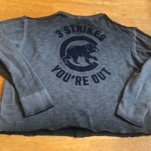 Pink Cubs sweatshirt new never worn no tags Sz XS